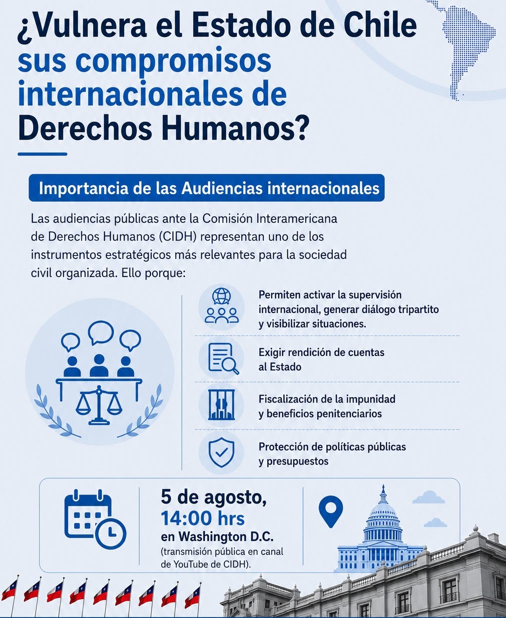 Audiencia CIDH: Rendición de cuentas y defensa de Derechos